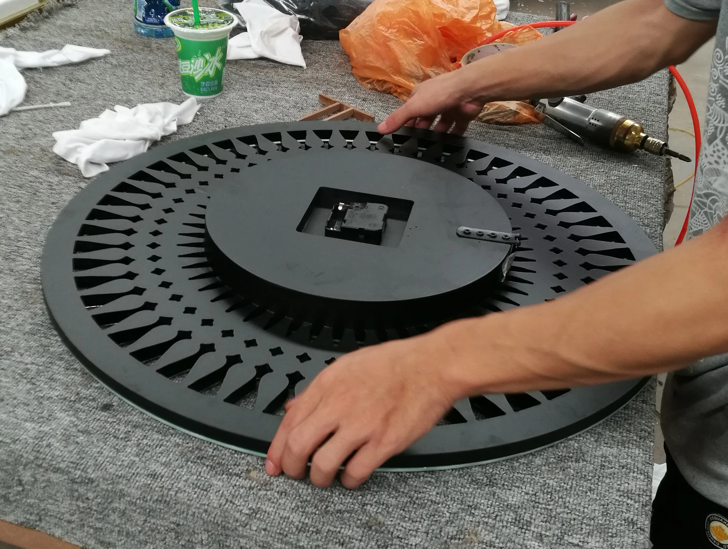 Декоративные настенные часы UK Design Crystal Diamond