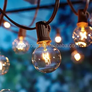 100ft G40 Globe String Lights With Bulbs,Outdoor Market Lights For ...