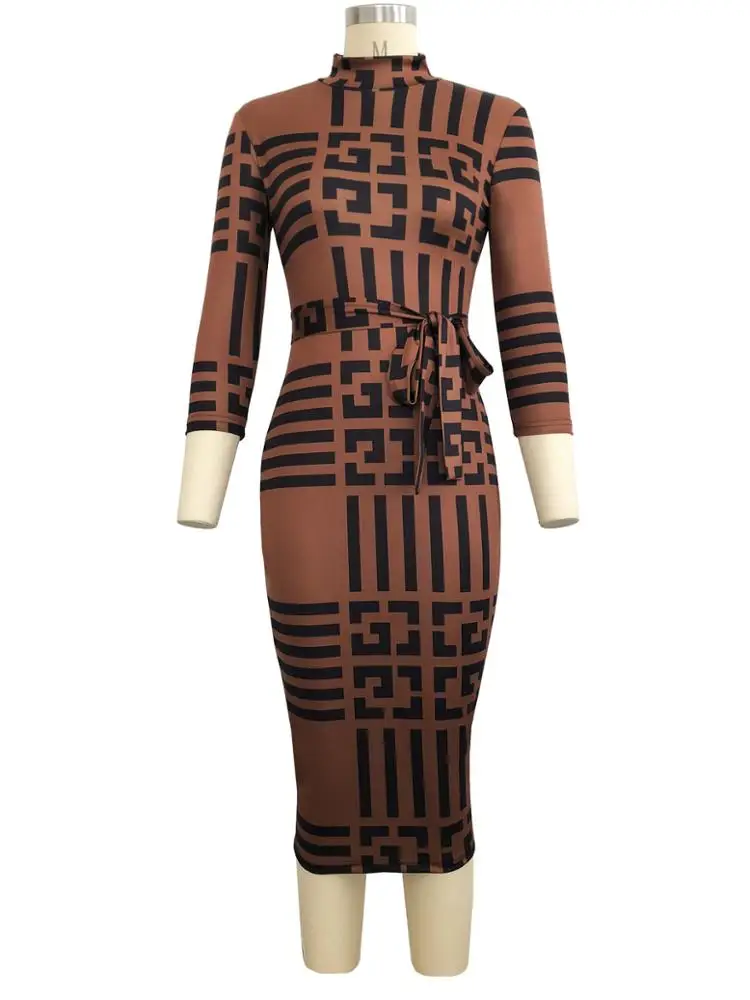 9069 Casual Dress Fashion Clothing for Women 2019 Dresses
