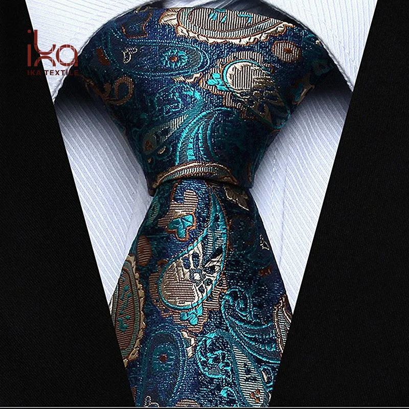 
2017 New High Quality Mens Jacquard Paisley Woven OEM Custom Silk Tie 