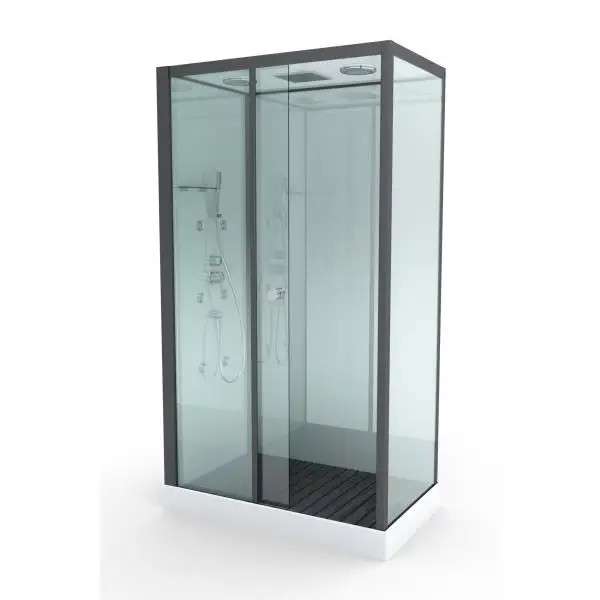 
K-5071 квадратная роскошная душевая кабина для 2 человек, паровые душевые кабины с акриловым подносом и массажером для спины 