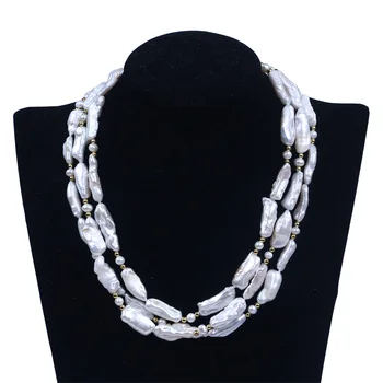 China Luxury Beads Simple Design Pearl Necklace Jewelry