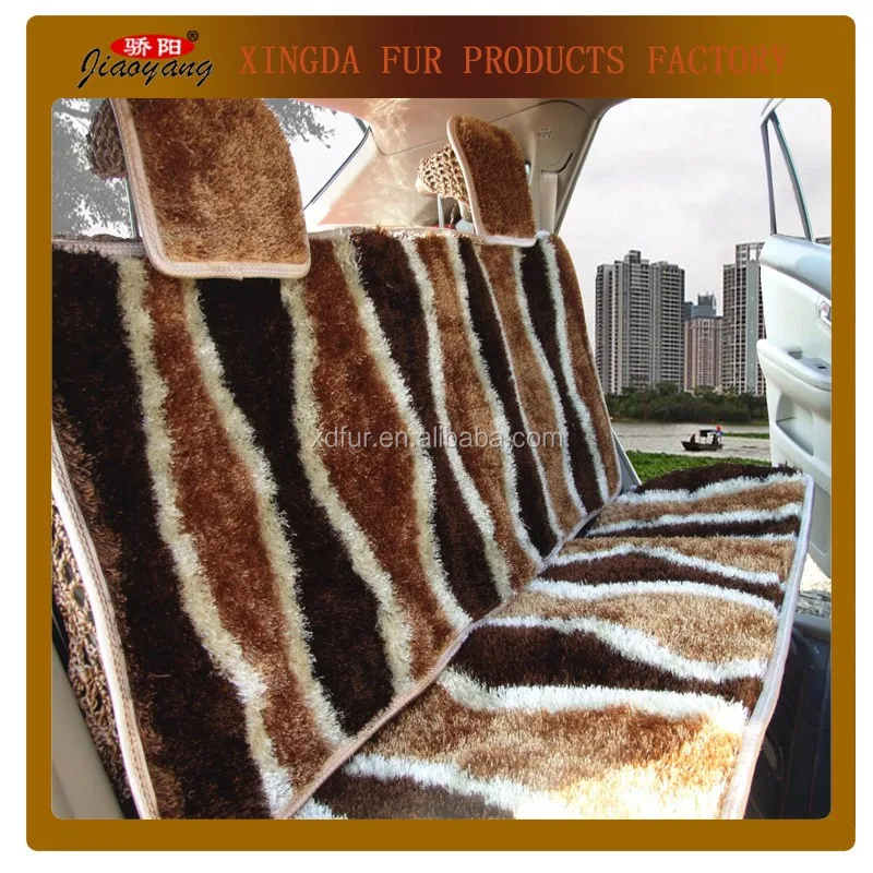 Рукодельная вязаная накидка на сиденье автомобиля из шёлка льда