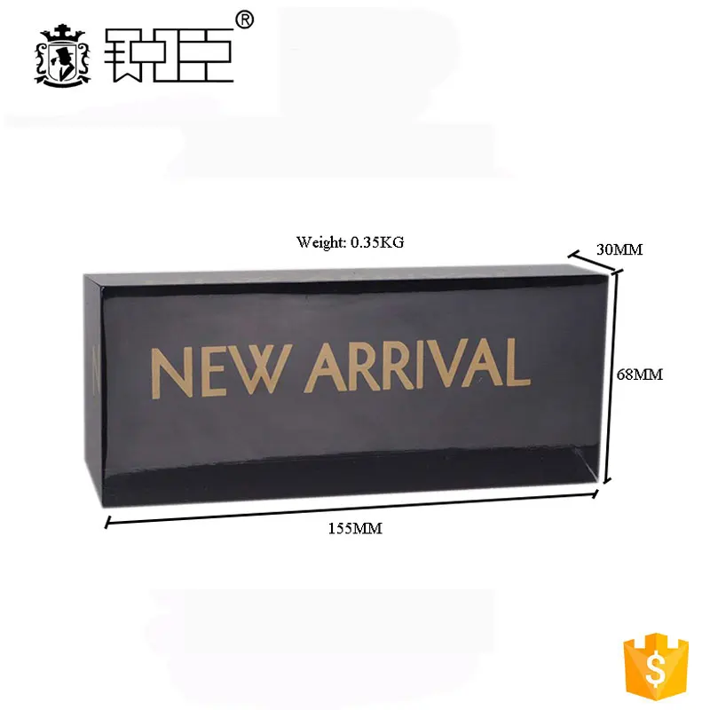 Custom Cube Acrylic Sign Brand Block Display Brick Board Desk Printed Logo Sign Block Holder