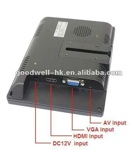 Source 16:9 AV VGA HDMI tft lcd 7 inch wide screen touch screen
