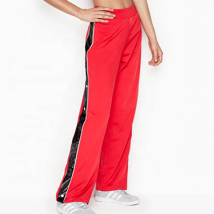 ladies wide leg track pants