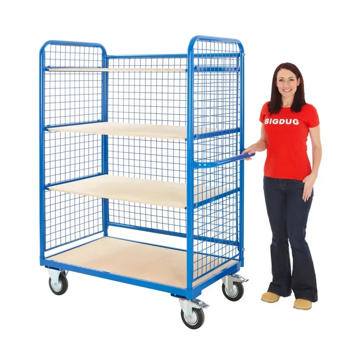 Mesh Sided Shelf Trolley - Buy Trolley 50x40x20,Wire Mesh Trolley,Picking  Trolley Product on Alibaba.com
