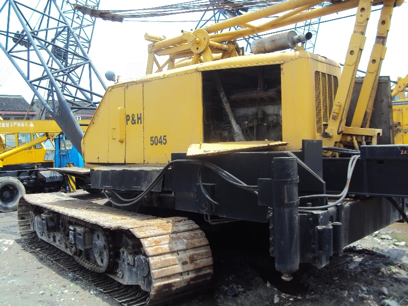 Бывший в употреблении японский гусеничный кран Kobelco PH5045 45ton/гусеничный кран kobelco 45ton на продажу!