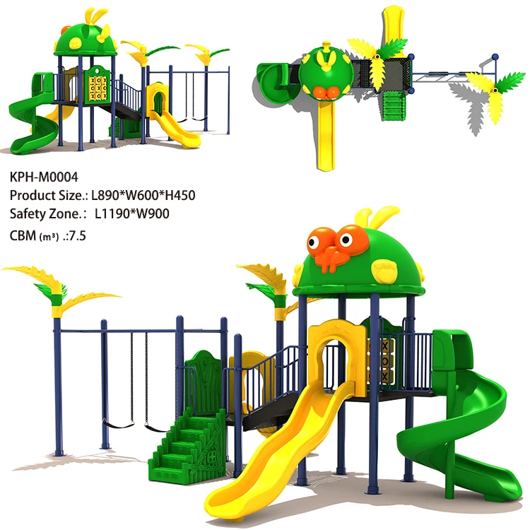 Outdoor Preschool Amusement Equipment Kids Playground Game Center