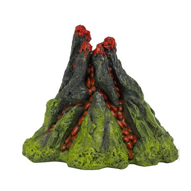 volcano aquarium ornament