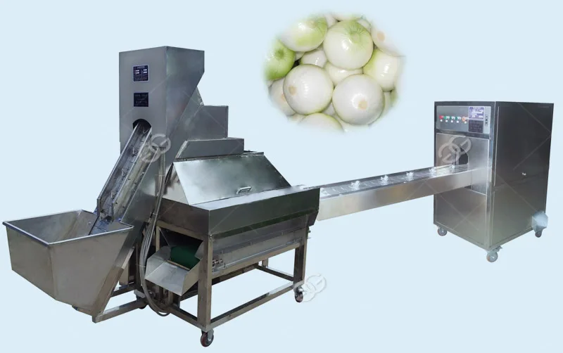 Source Máquina automática para cortar cebolla roja, cortadora para