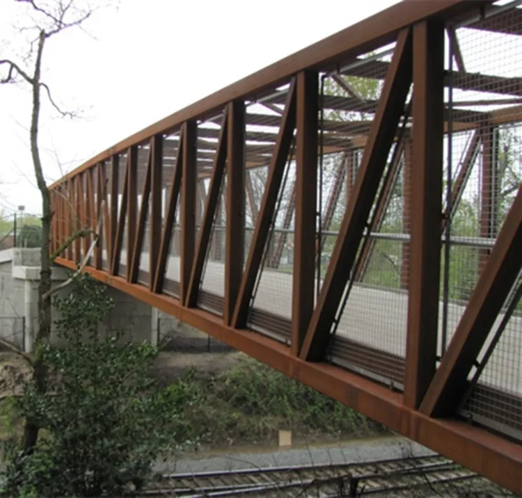 Prefab Steel Space Frame Structures Pedestrian Bridges