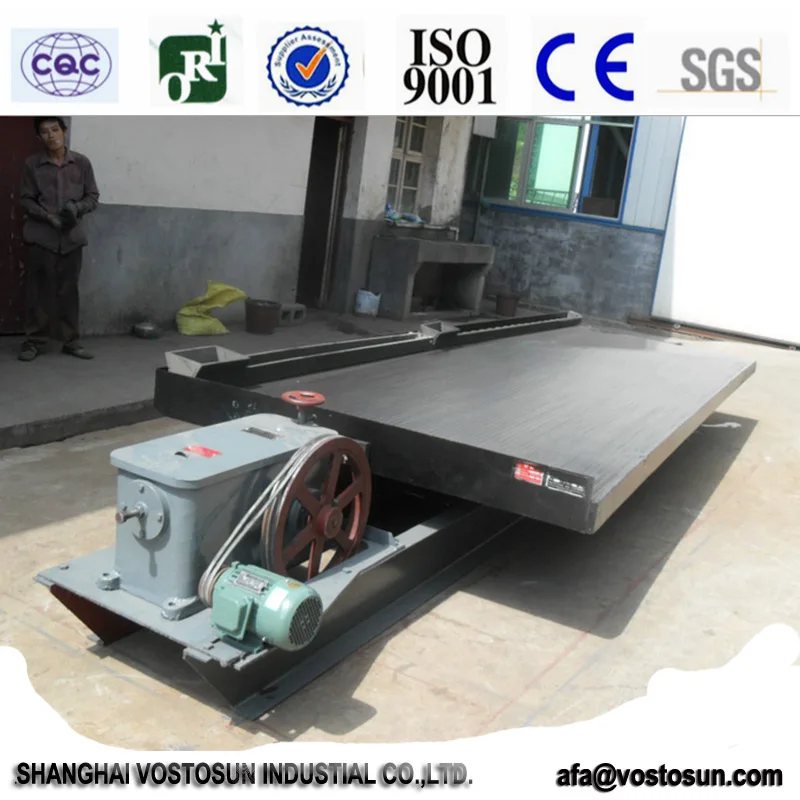 JXSC Gold 2.5TPH Gravity Separator Shaking Table 1.1KW  Mining Shaking Table for Malaysia Sales