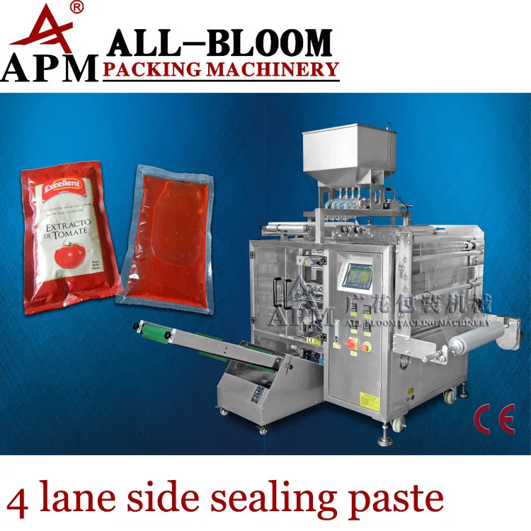 Multi Lane Sauce Sachet Filling And Packing Machine View Sauce Sachet Packaging Machine All Bloom Product Details From Guangzhou All Bloom Packing Machinery Co Ltd On Alibaba Com