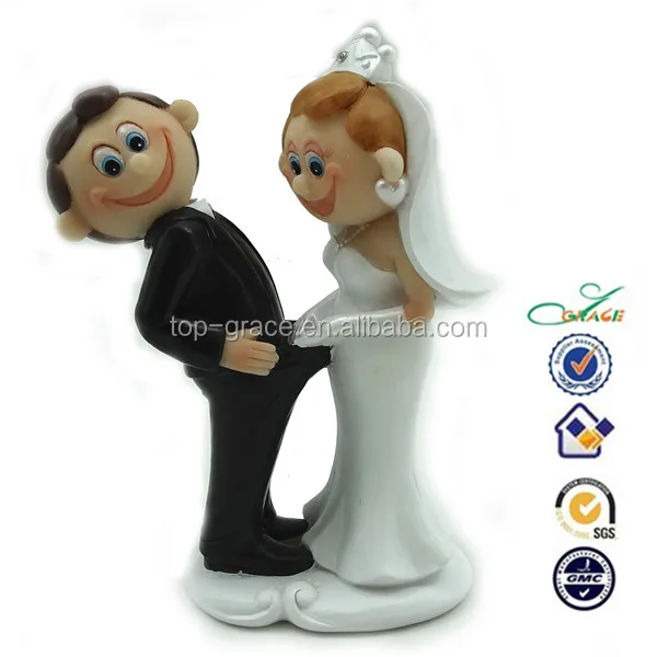Custom By Cartoon Comic Resin Wedding Cake Topper - Buy Cartoon Cake Toppers  De La Boda Product on 