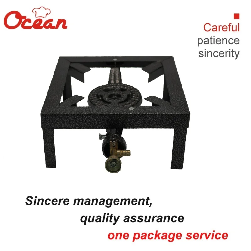 Commercial Tables Gas Range Cast Iron Single Burner Cookerware Stove