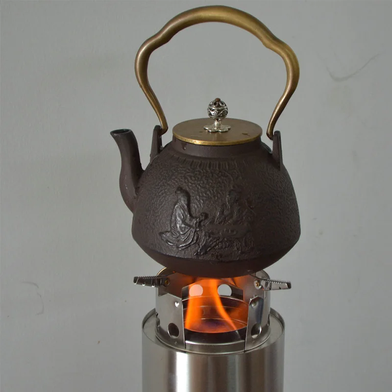 Réchaud à Barbecue, réchaud à gaz léger en Acier Inoxydable Polyvalent