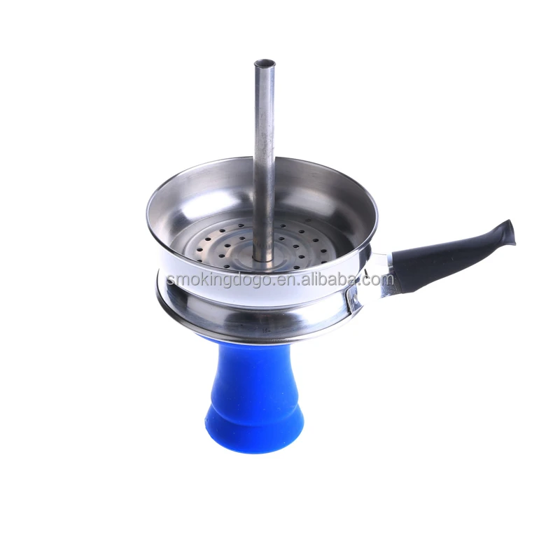 Cheap Silicone Hookah Bowl Set With Stainless Steel Chimney Shisha