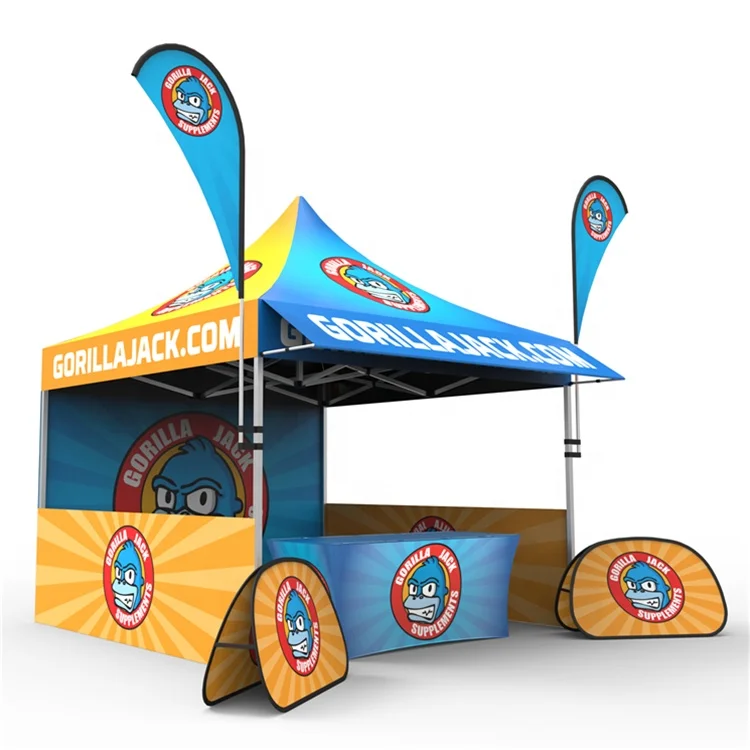 Устойчивая к атмосферным воздействиям алюминиевая небольшая выставочная палатка для еды