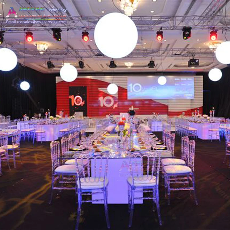 Table Pour Mariage / Led Banquet Hall Ballroom Table for Wedding