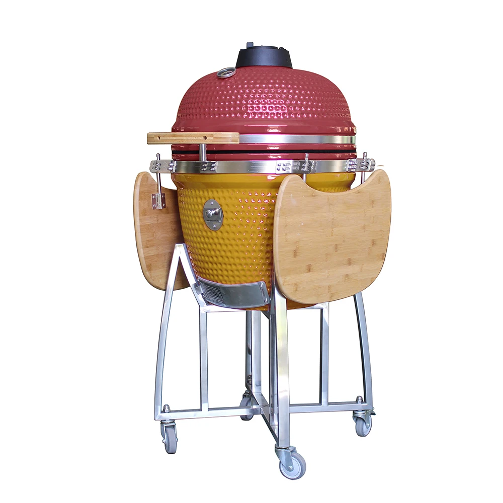 Grill Komado De Cerâmica Big Joe Bbq Green Black Bastard Egg Kamado Grill -  Buy China Preço Do Competidor Fornecer O Grelhador A Carvão,Asador Grill  Churrasco Para Piquenique Ao Ar Livre Do