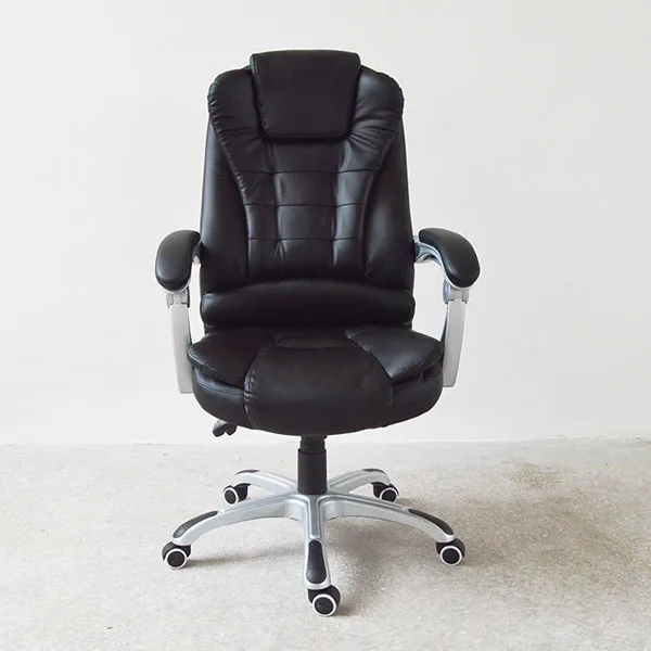 Кондиционер Черный Кожаный Исполнительный Офисное Кресло Вращающееся Кресло-Кровать