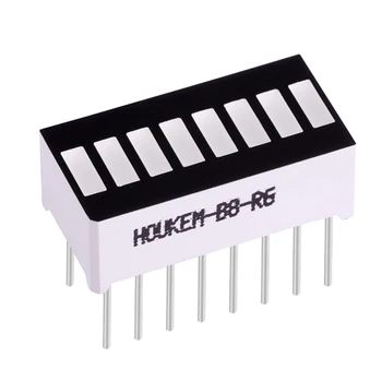 5 Stück 10-Segment LED Balkenanzeige – Rot, Digital, Industrieformat, Geringer Stromverbrauch, Für Audiogeräte & Messinstrumente