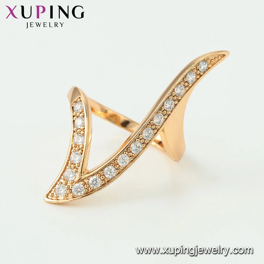 15530 xuping Newest Trending Item Most Popular Designer Delicate 18k Gold Filled Finger Ring