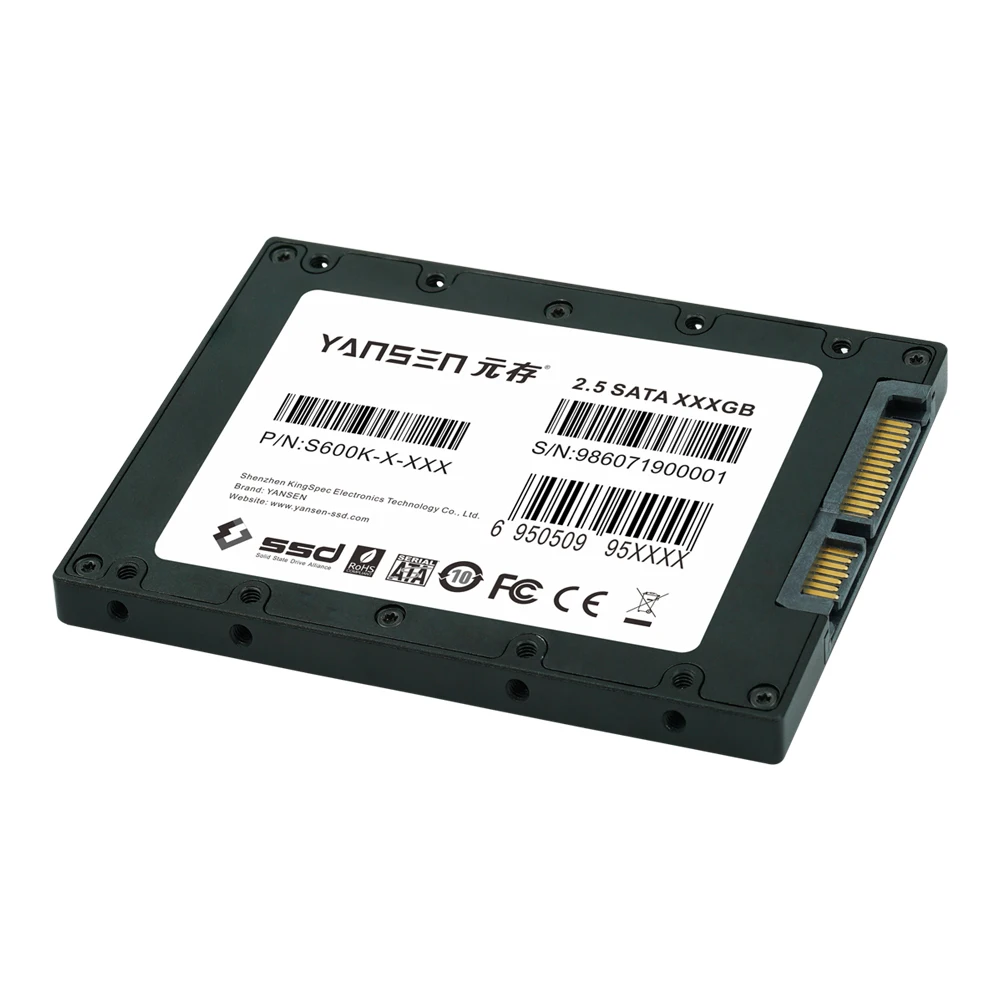 KingSpec YANSEN 2.5 SSD PATA IDE SSD 32gb 64gb 128gb 256gb Solid State  Drive disk MLC