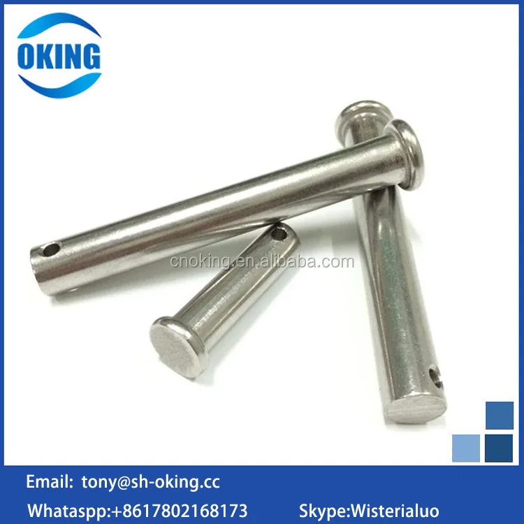 Flat Head Clevis Pin with Hole Din 1444 B
