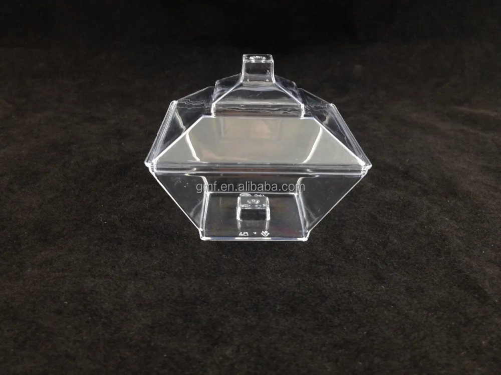 Ps одноразовая квадратная пластиковая чашка для десертов и конфет емкостью 83 мл с крышкой для вечеринки