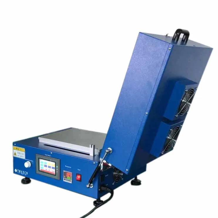 200C Heating Battery Electrode Coating Machine with Vacuum Aluminium Plate Touch Screen