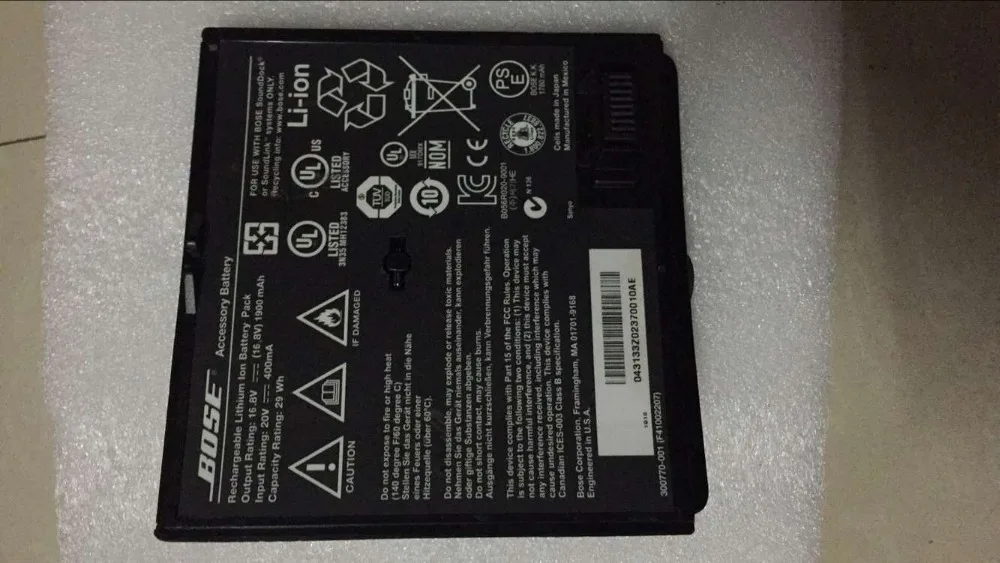 16 8v 1900mah ORIGINAL FOR Bose1 Sounddock Portable Music System Lithium Battery Pack Accessory