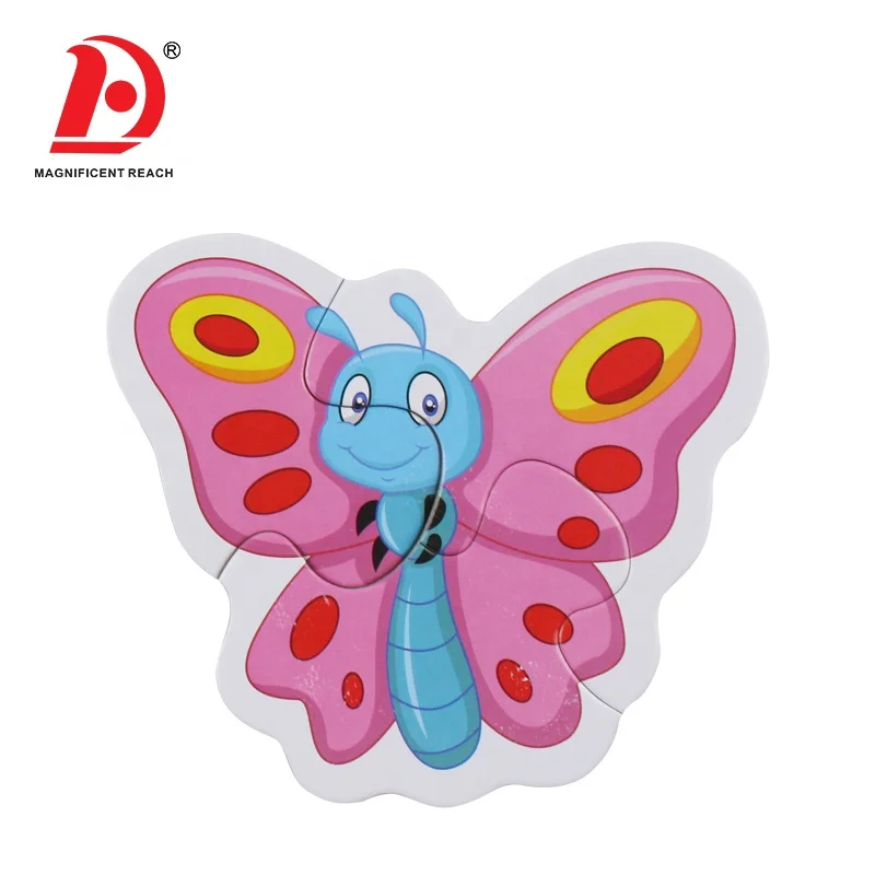 HUADA 6 Styling Design 15PCS Insect Series Kids Educational Animal Cartoon Puzzle Set