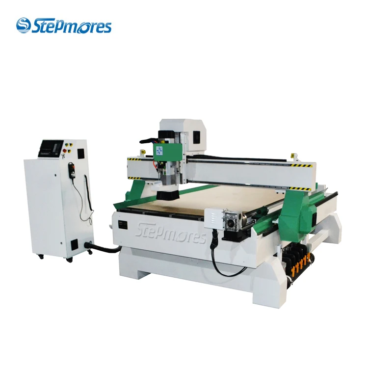 SM1325 Auto Tool Changing Atc Cnc Router 1325 4 Axis with Fixed Rotary Cnc Router Atc