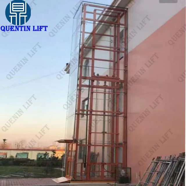 Heavy Loading Capacity Goods Lift Platform Wall Mounted Table Cargo Lift Elevator