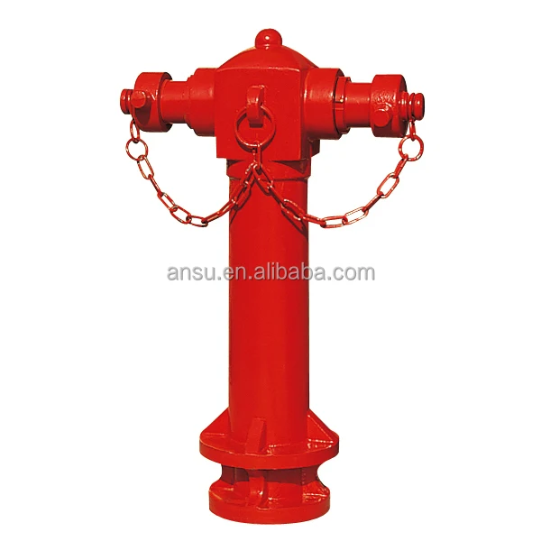 ANSU 3 Ways 4'' Cast Iron Fire Hydrant DN100 Fire Fighting Water Portable Type
