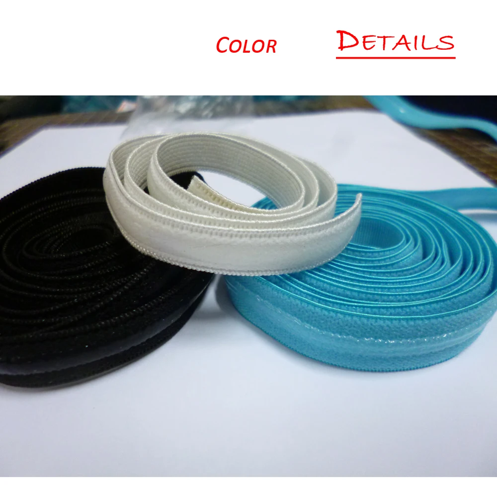 Silicone Gripper Elastic Shoulder Tape 12mm Webbing Width Beige Garment Accessories Bras Lingerie Girdle Sewing Webbing