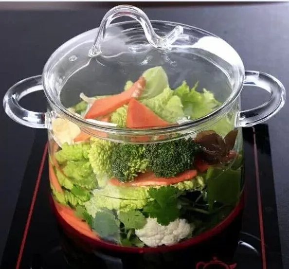 High Quality Glass Pots for Cooking Hot Sale Borosilicate Heat
