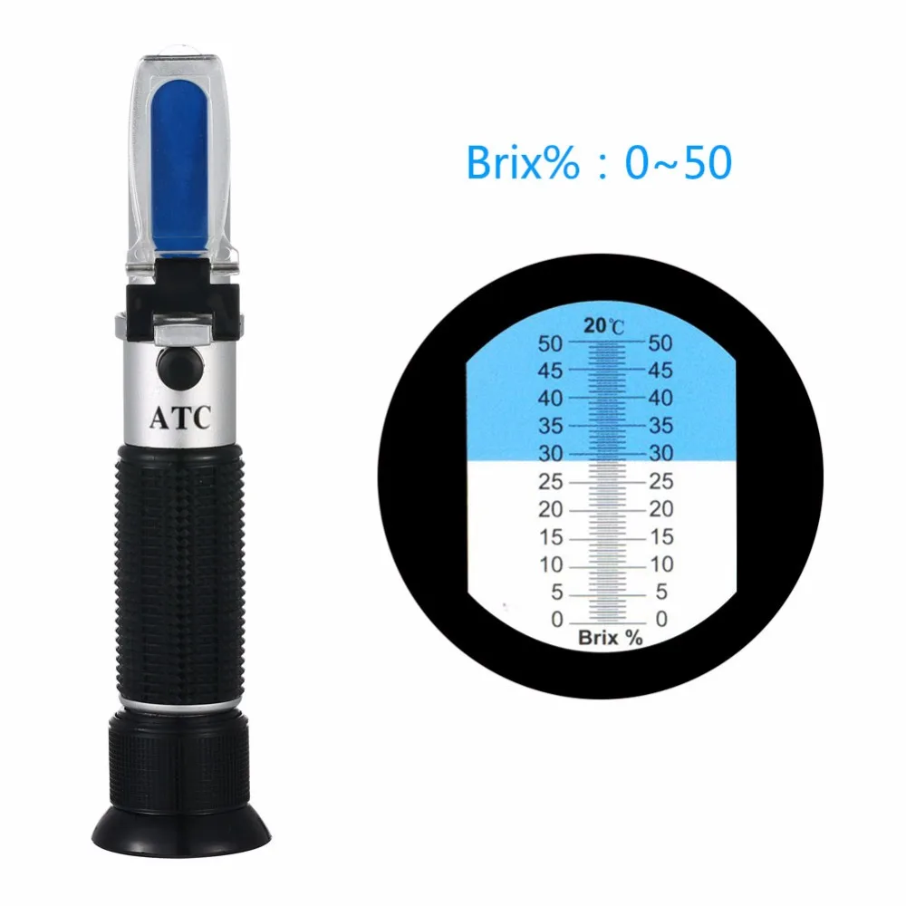 0-50% brix portable réfractomètre numérique prix du réfractomètre brix miel  clinique réfractomètre