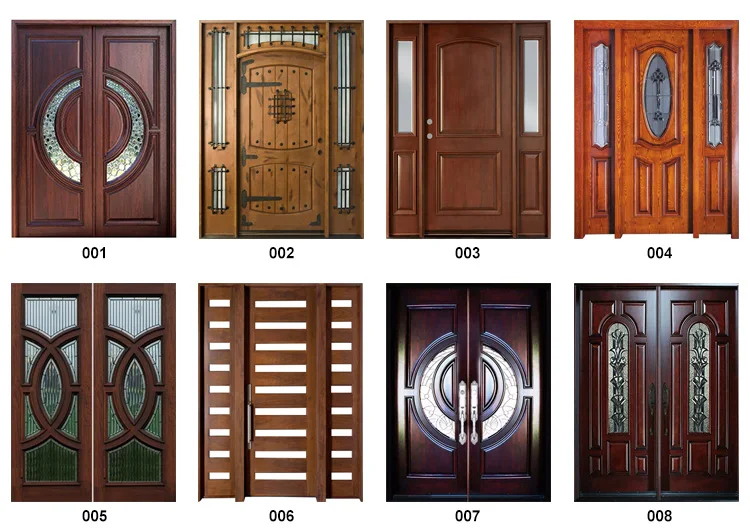 House Doors Single Interior Wooden Room Apartment New Style Solid Wood ...