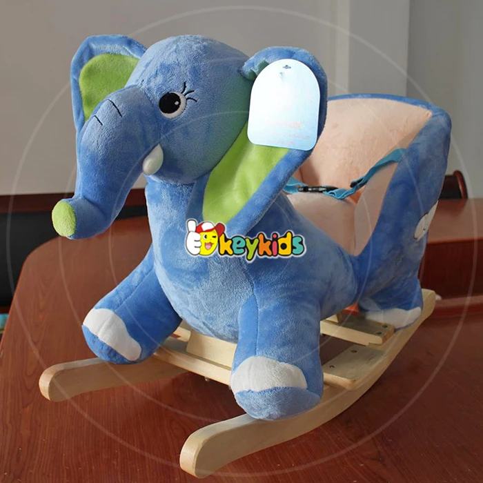 wooden elephant rocking horse