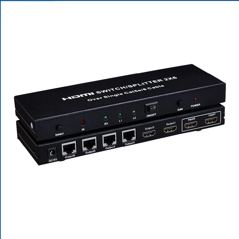 Source 6 way hdmi splitter, 3D, 60m extender, splitter hdmi 2 in 6 out on m.alibaba.com