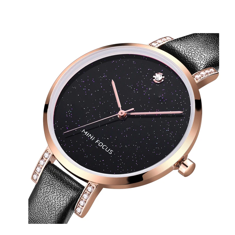 Mini Focus 0159 Small Size Woman Watches Top 20211 Japan Movt  3atm Water Resistant  Leather Vintave Shopping Line Woman Watch