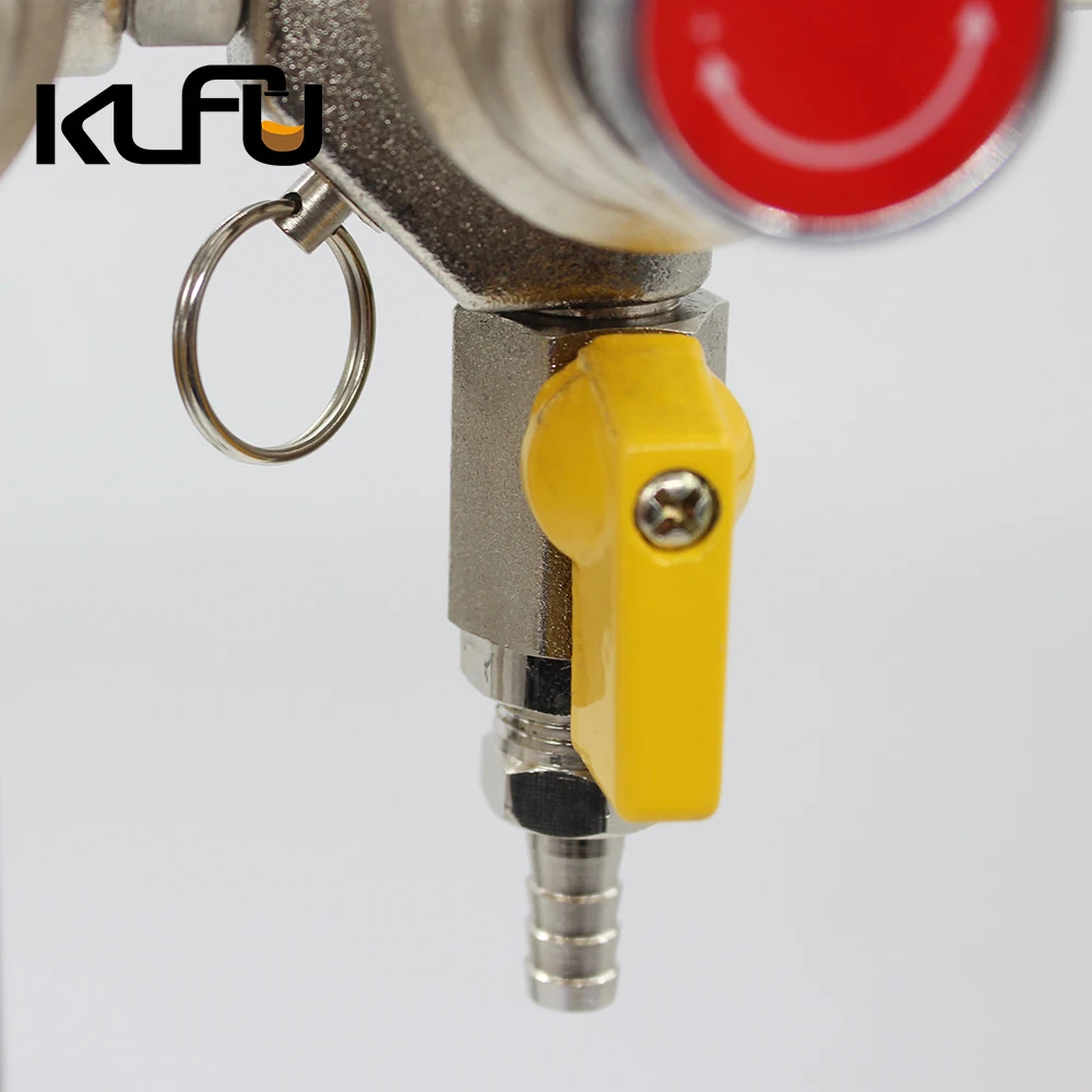 Single-stage Pressure CO2 Draft Beer Regulator CGA-320 Double Body 3 Gauge Pressure Adjustable And Stable supplier