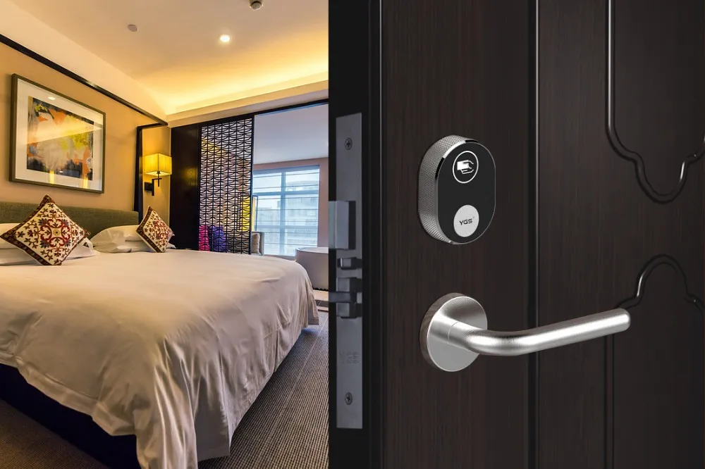 YGS Stainless Steel Split Smart Rfid Electronic Intelligence Digital Hotel Key Card Door Lock