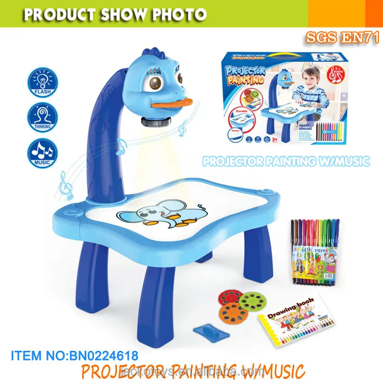 Cartoon Kids Education Drawing Set Projector Painting Toys for Kids