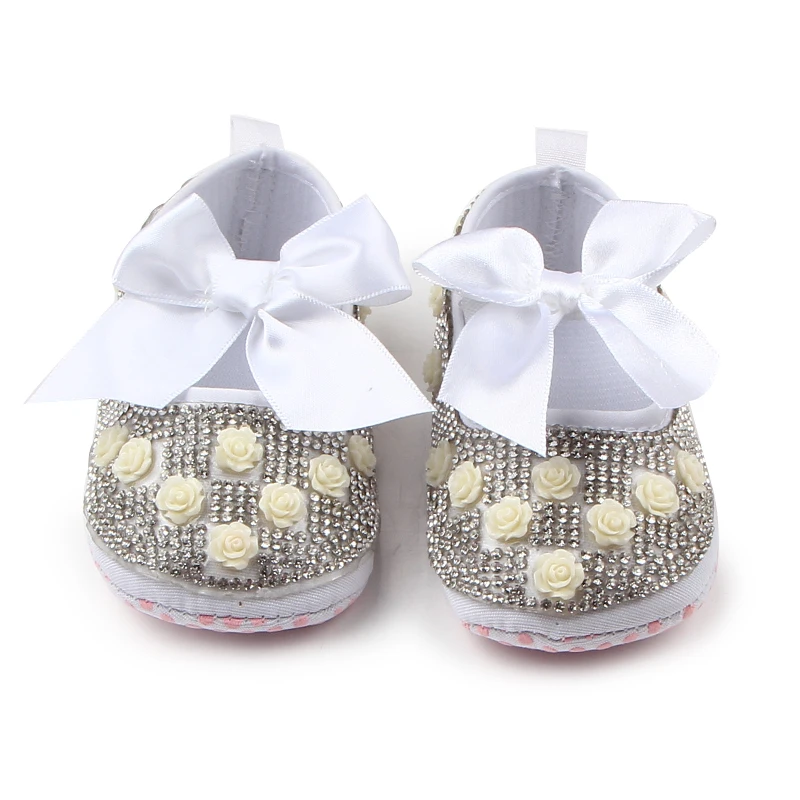 Bling узелком-бабочкой на платформенных смешанные цвета счастливый ребенок туфли к платью для девочек
