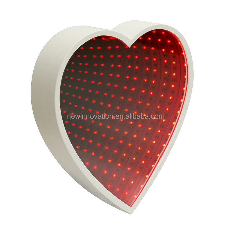 LED Heart Shaped Light for Valentine Infinity Light Tunnel LED Light Battery Operated