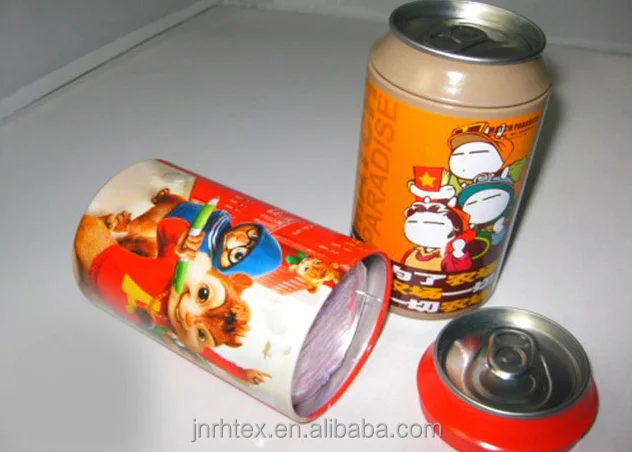 Custom Shape Tin Can Compressed T Shirt